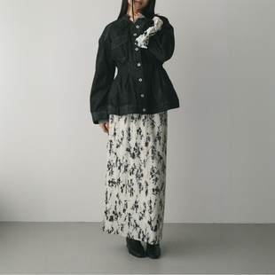 STYLEMIXER 25AW Flower skirt 花卉印花百褶裙 pleated 日代