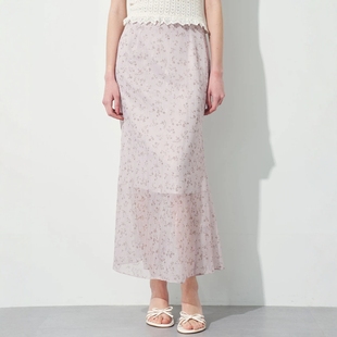 日代 DEICY Glitter dot fleur skirt 25SS 圆点花边半身裙长裙