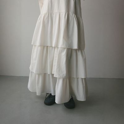 STYLEMIXER休闲层叠喇叭半身裙