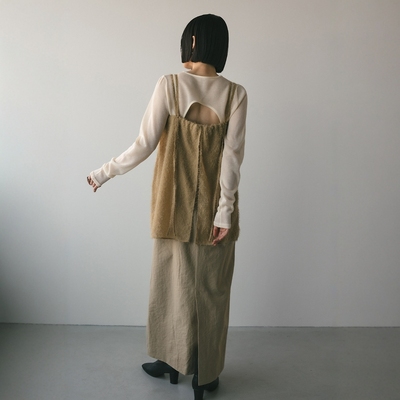 STYLEMIXER流苏层叠连衣裙