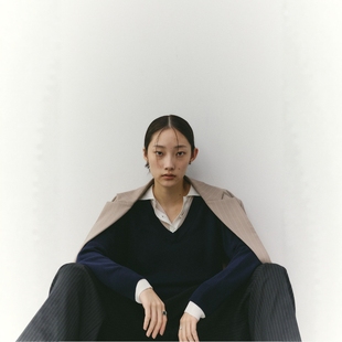 日代 STYLEMIXER Layered knit top 26SS 休闲叠层针织polo衫