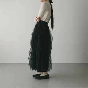STYLEMIXER 25AW tiered skirt 优雅层叠薄纱半身裙 tulle 日代