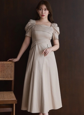 日代 Herlipto Troncais Puff Sleeve Dress 25SS 泡泡袖连衣裙