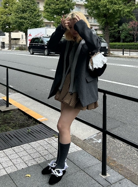 日代 Bibiy HERMIONE JACKET 25AW 羊毛混纺连帽拉链赫敏夹克外套