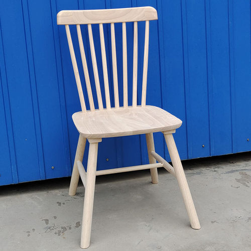 白坯简约现代牛角蝴蝶白茬温莎椅