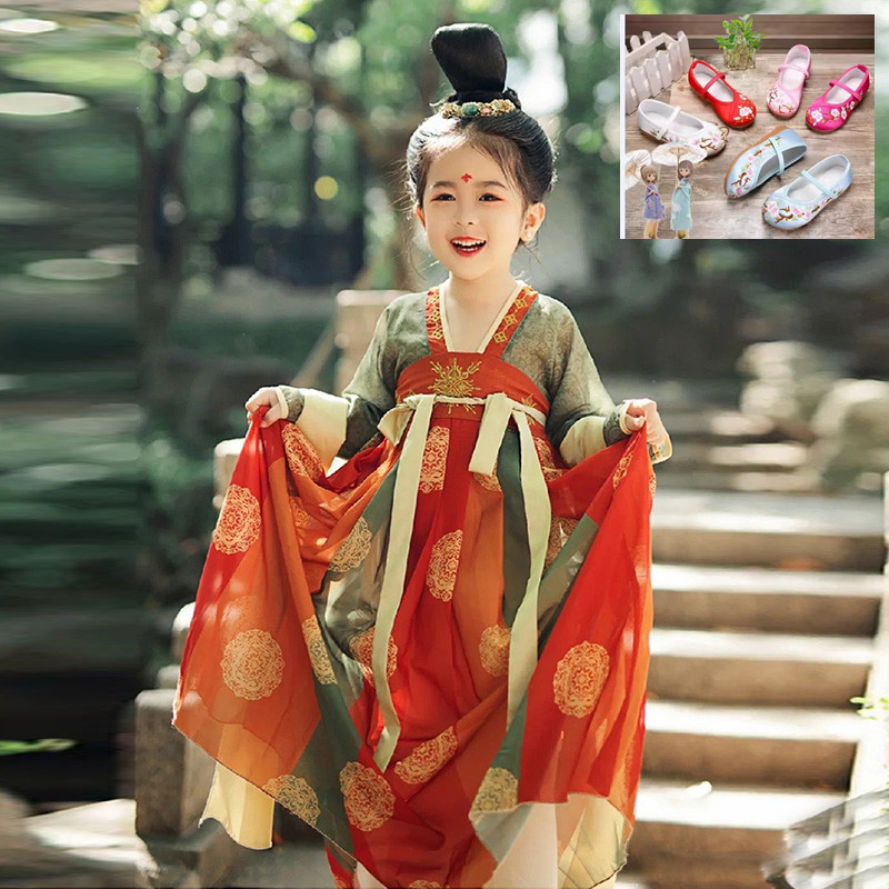 汉服女童夏款2025新款中国风连衣裙小女孩唐装儿童超仙古装裙夏季