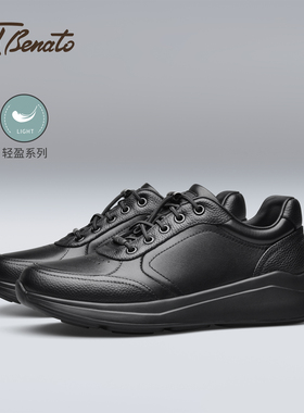 宾度男鞋2025秋冬季新款男士商务皮鞋男真皮厚底增高软底运动皮鞋