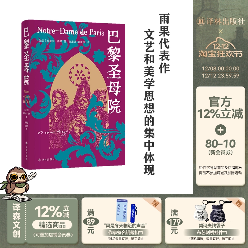 雨果精选集：巴黎圣母院译林出版