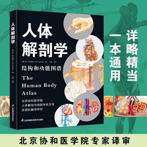 人体解剖学 彩色结构和功能图谱解刨书籍实用教材医学类系统系解构造专业图鉴骨骼肌肉体表3d 江苏科技社