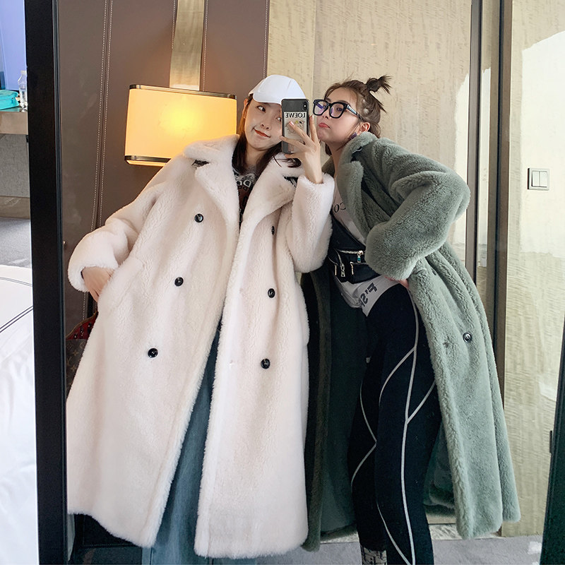 Sheep velvet Fur one overcoat Young models 2019 Autumn and winter new pattern Lambswool coat leather and fur Mid length versionin the Women's clothing/Boutique , Fur  category - from Buy2taobao.com to provide professional Taobao agent buy service