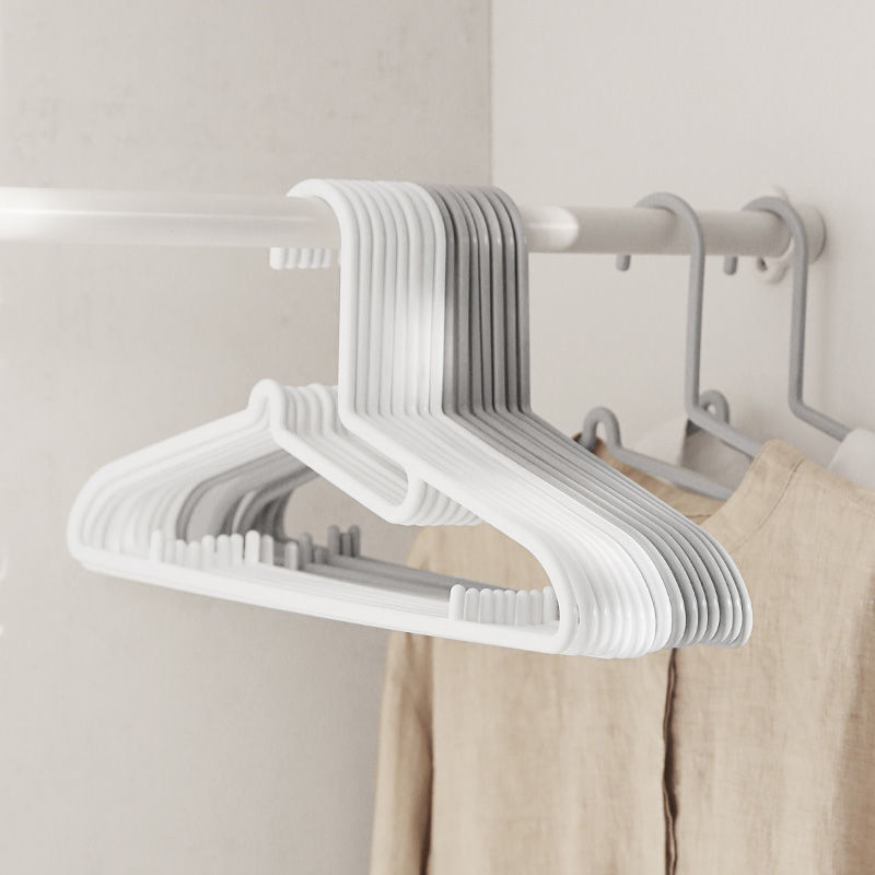 家居日系无痕防滑衣架多功能塑料衣服架成人夏装晾衣架批发