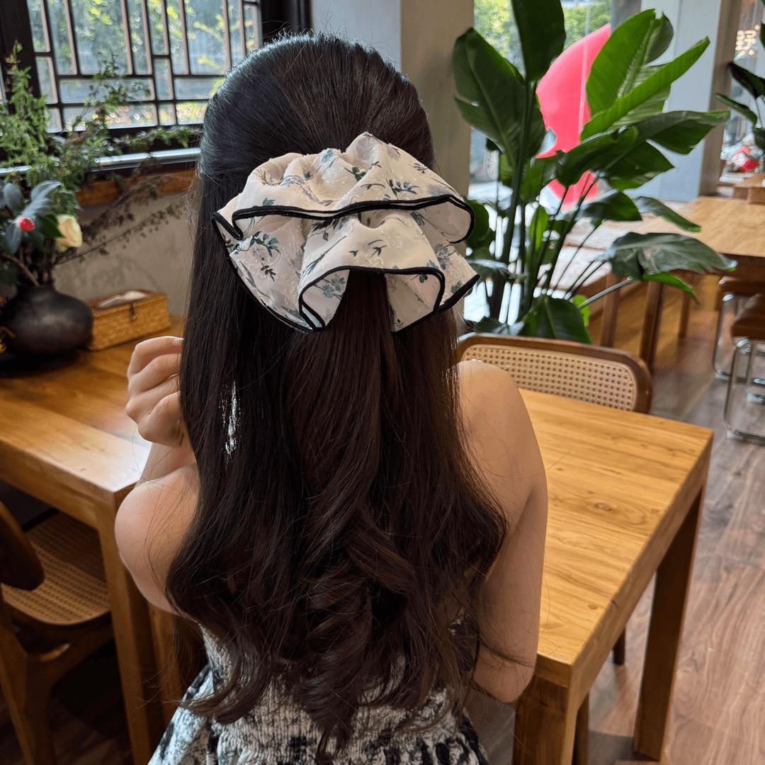 发绳复古碎花头绳优雅