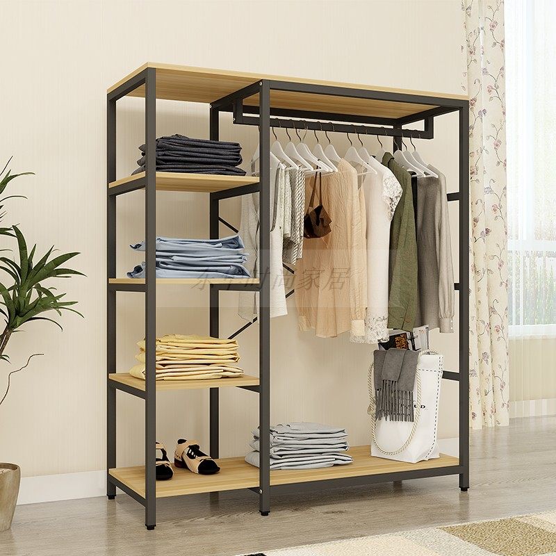 Donghua bedroom household Shelf Multipurpose Cloakroom coat hanger Open wardrobe Metal Iron art Storage racksin the Residential furniture , Shelf , Combination hanger  category - from Buy2taobao.com to provide professional Taobao agent buy service