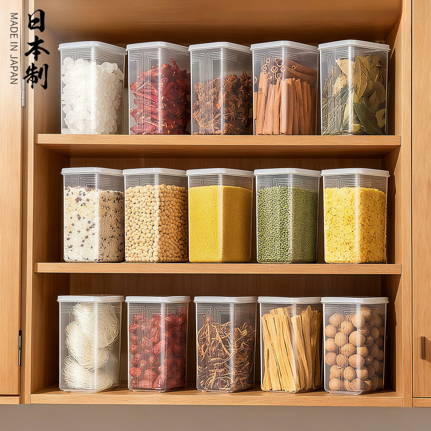 五谷杂粮收纳盒密封罐家用厨房食品级干货豆子收纳储物罐