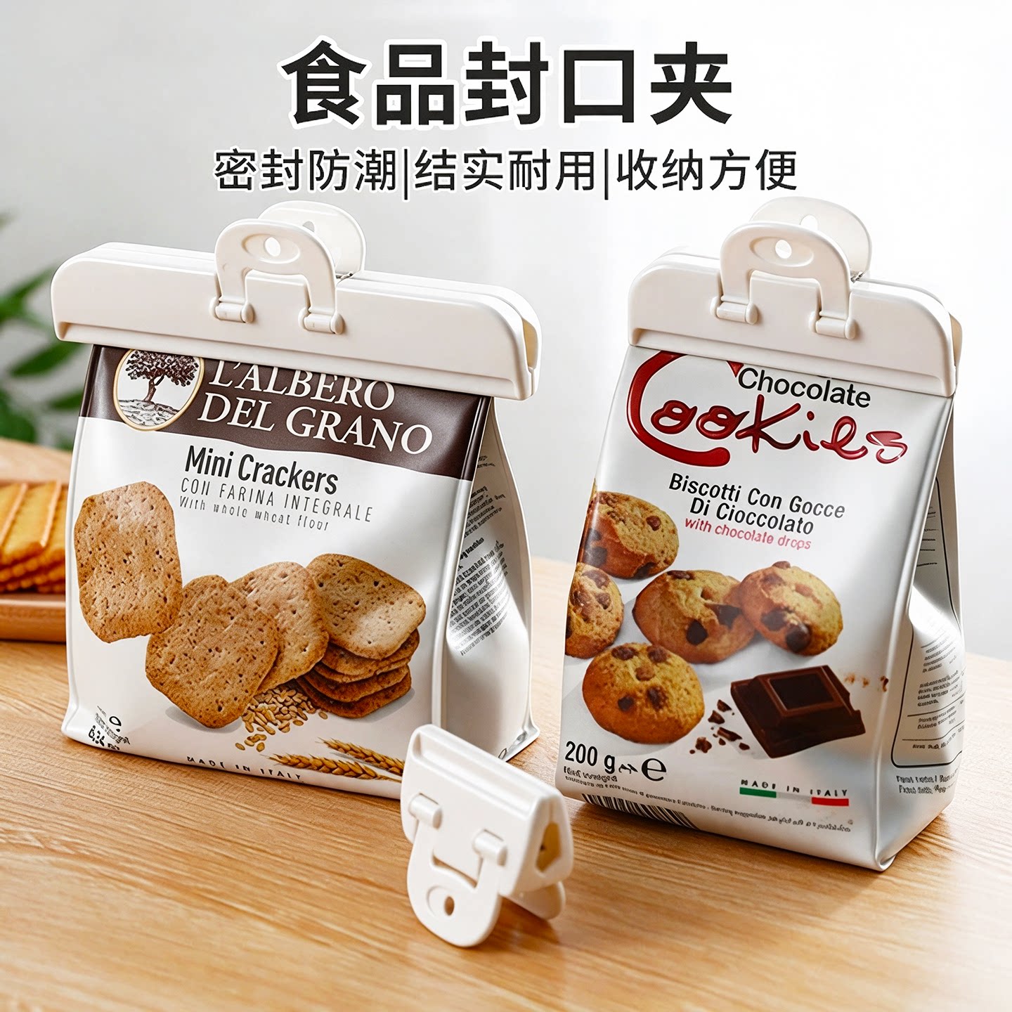 日本食品袋夹子封口夹奶粉零食夹茶叶塑料袋密封防潮夹食品密封夹