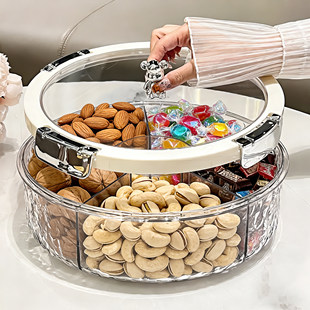 日本果盘干果盒客厅茶几家用糖果收纳盒过年坚果零食摆放盘子轻奢