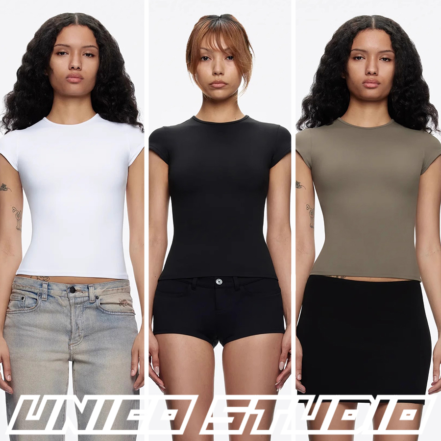 Tankair立体收腰裸感正肩短款T恤