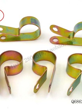 汽标Q68625单管夹片50只/包/水管/气管/油管管夹/卡箍/线夹/线卡