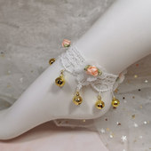 脚链铃铛元 夕同款 舞蹈道具花边声音清脆有声腰围绳女脚链手链铃铛