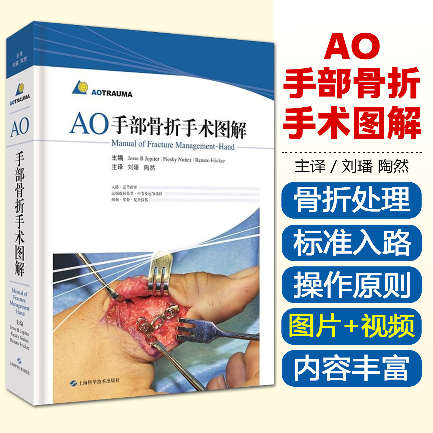 AO手部骨折手术图解 耶西朱庇特手部骨折处理指导性教材骨科 手外科医师及相关临床工作者适用书籍 骨外科学参考工具书籍