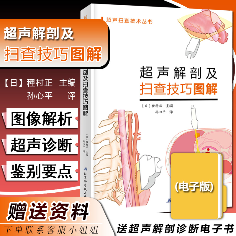 正版超声解剖及扫查技巧图解日种村正主编放射超声临床诊治教程影像医学参考工具书籍北京科学技术出版社9787571402532