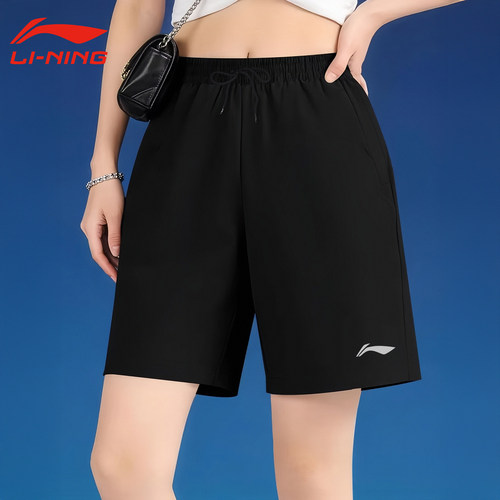李宁运动短裤女夏季2026新款速干