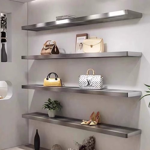 服装店多层不锈钢展示架