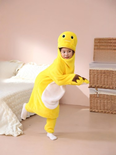 儿童款连体奶浓可爱龙秋冬卡通动物睡衣家居服套装加厚cos服装男