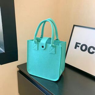 毛毡手提小拎包手提袋手工diy包作业袋购物袋百日宴伴手礼可定log