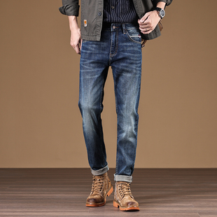 12盎司丹宁赤耳牛仔裤男2024春夏高端美式复古直筒宽松水洗长裤子