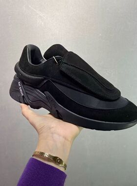 RAF SIMONS Antei 舒适百搭低帮先锋厚底生活休闲鞋男女黑白色鞋