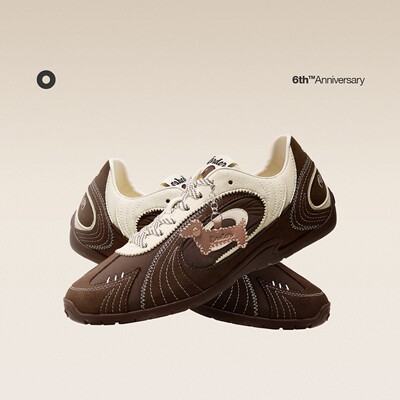 OLDORDER-涡轮Lite-疗愈棕犬 Happy Dog 腊肠狗棕色德训鞋男女