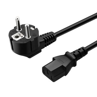 VDE欧标认证欧规电脑电源线3芯1平方主机三孔品字尾插头线16A纯铜