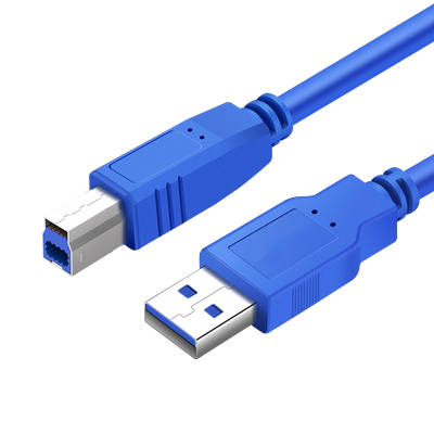 USB3.0接口B方口数据线加长3米电脑笔记本连接线打印机外置光驱硬盘盒扫描复印机适用惠普佳能高速传输线专用