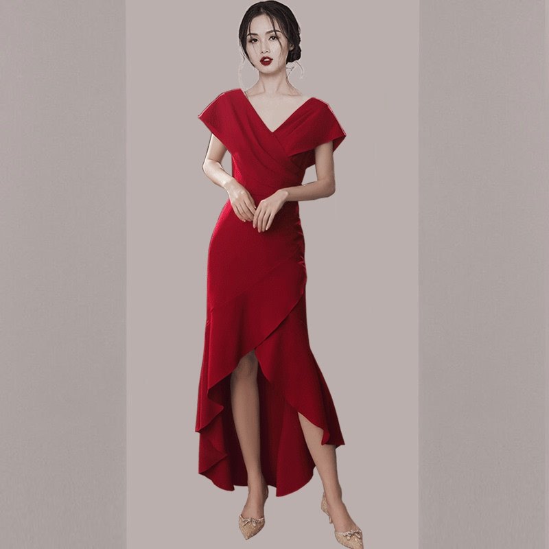伴娘服姐妹团平时可穿小个子毕业晚礼服合唱团演出服装女长裙夏季
