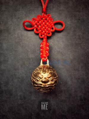 民间手工艺镇宅超大铜铃中国结