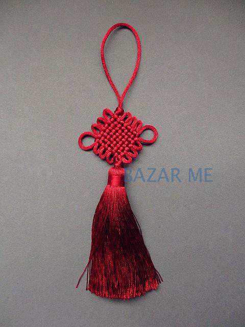 BAZAR ME 愿做一枚中国民间手工艺的传承者 中国结 绛红