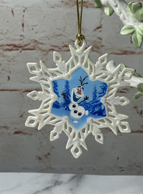 品牌描金雪花迪士尼挂件