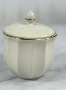 陶瓷储物罐盖碗装饰品摆件