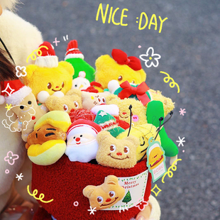 黄油小熊送女友毛绒公仔花束卡通玩偶娃娃生日礼物毕业生日礼物