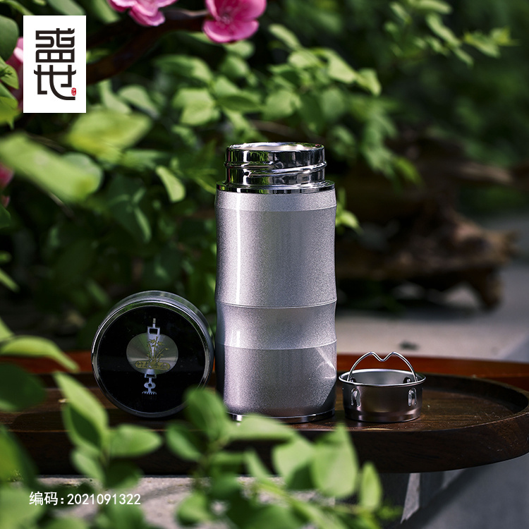 梦祥盛世足银保温竹节杯