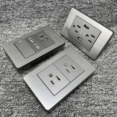 开关带LED台湾110vUSB带Type-c
