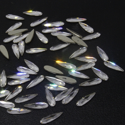 美甲平底2304奥钻 DIY贴钻 指甲粘钻 2.8*10mm长水滴钻
