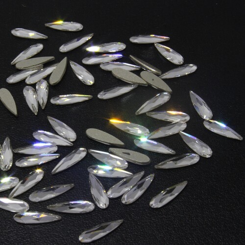 美甲平底2304奥钻 DIY贴钻 指甲粘钻 2.8*10mm长水滴钻