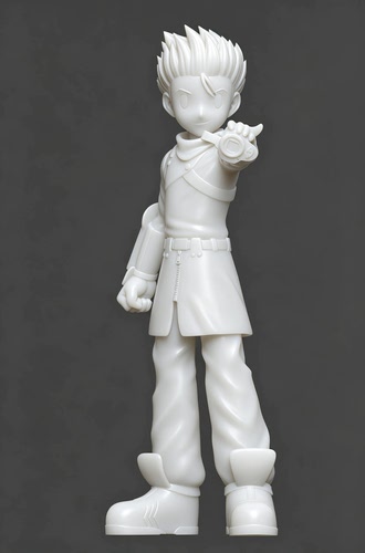 数码宝贝秋山辽进化链3d打印白膜digimon潮玩GK手办