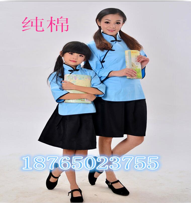 民国时期学生服/女款青年装/学生毕业摄影五四装/学生演出服女款