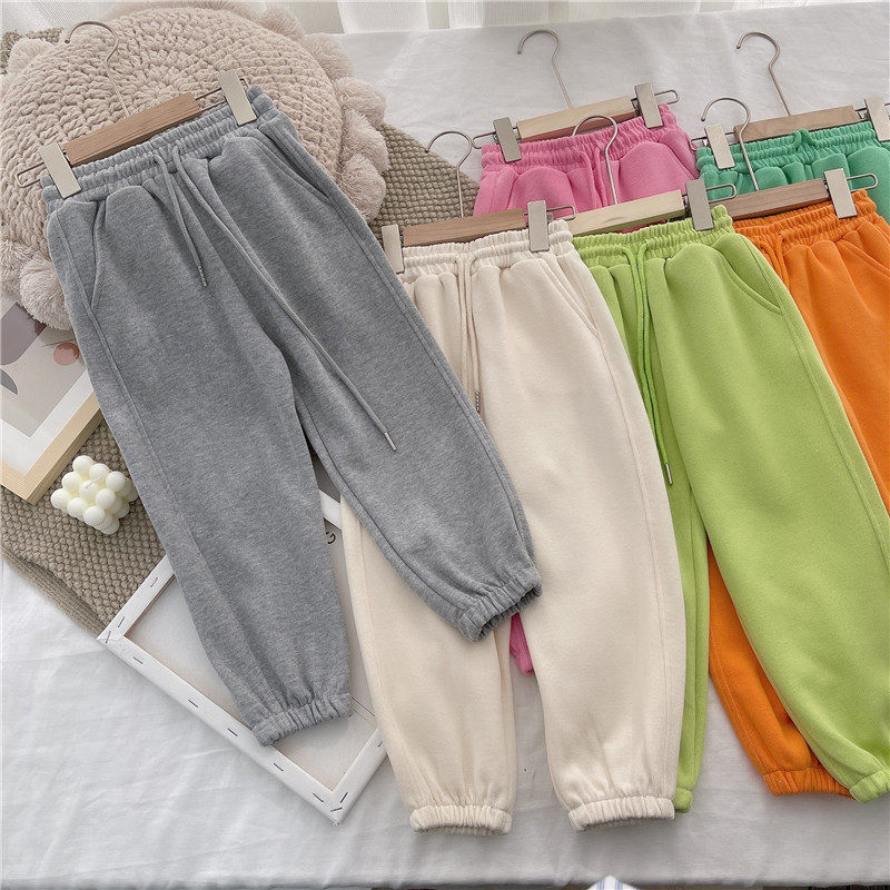 【镇店之宝】儿童棉质运动裤女童裤子宝宝休闲长裤男童卫裤春秋款