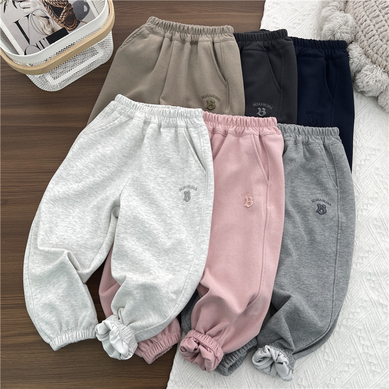 【镇店之宝】儿童棉质裤子女童长裤男童休闲裤中大童运动裤春秋款