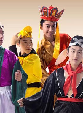 古装西游记师徒四人全套服装孙悟空成人演出服成人猪八戒唐僧衣服