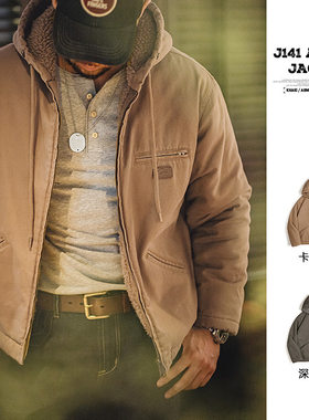 马登工装复古J141夹克棉服外套男